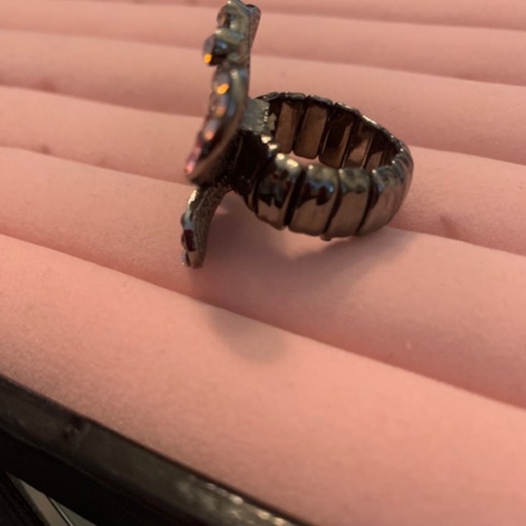 Sparkly Multicolor Butterfly Ring - Picture 6 of 8